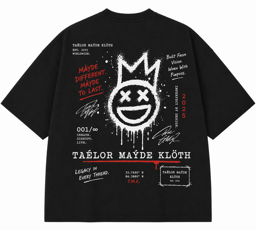 001/∞ Black Crown Logo Tee