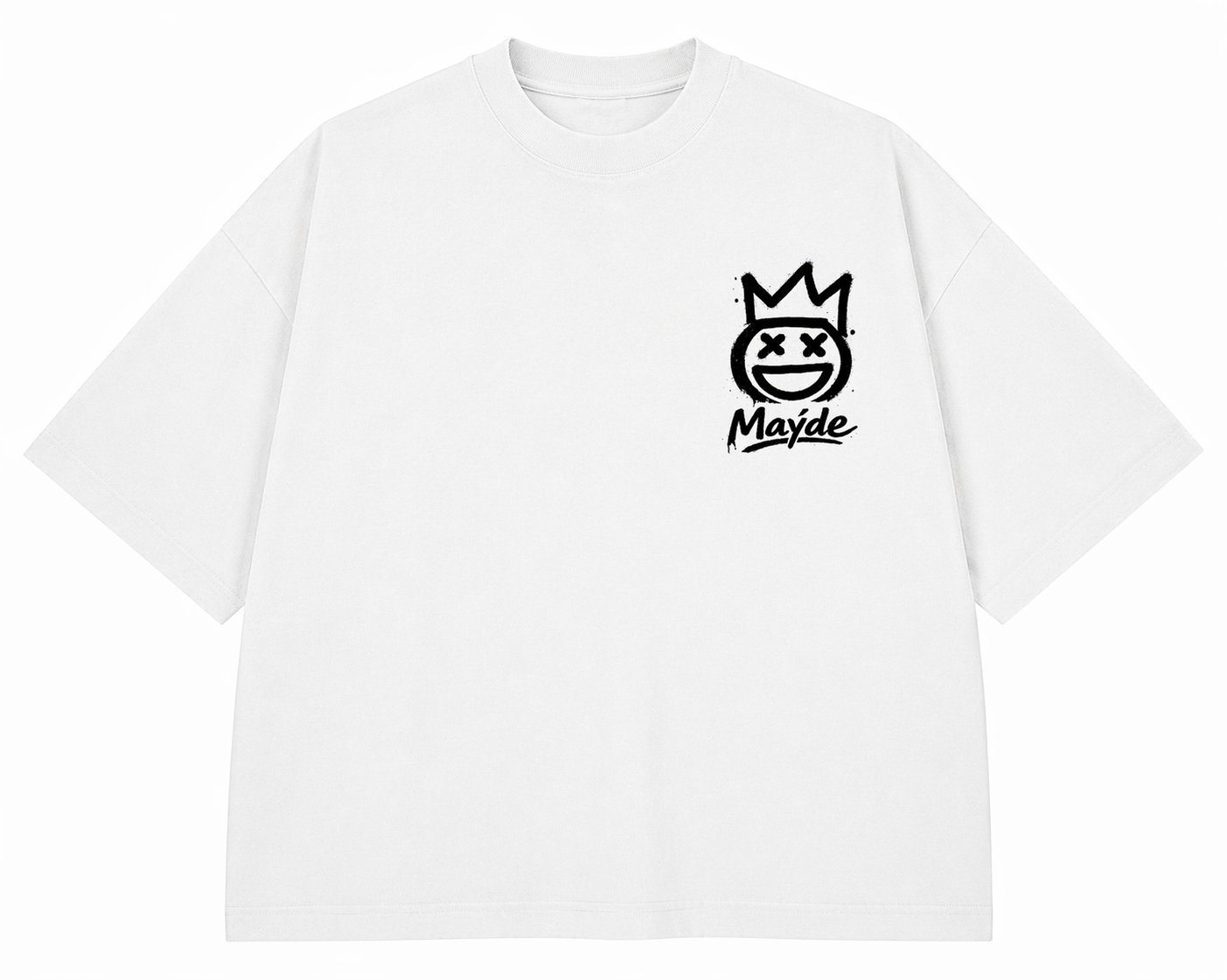 001/∞ White Crown Logo Tee